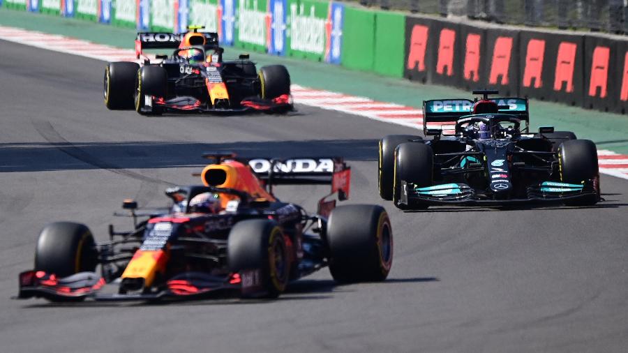 Diferença da Mercedes para a Red Bull caiu para apenas um ponto no Mundial por Equipes após GP do México - PEDRO PARDO / AFP