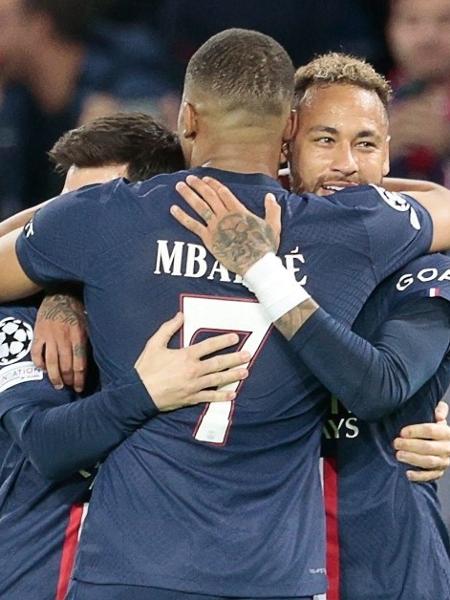 Messi, Neymar e Mbappé comandam vitória do PSG na Champions - Geoffroy VAN DER HASSELT / AFP