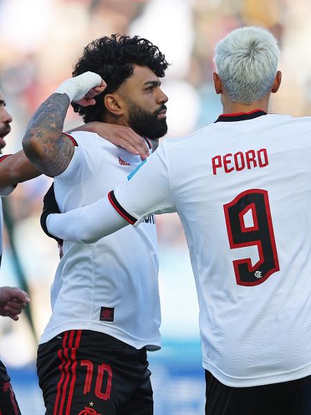 Gabigol comemora gol do Flamengo contra o Al Ahly - Christopher Lee - FIFA/FIFA via Getty Images