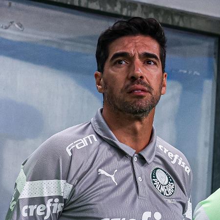 Abel Ferreira, técnico do Palmeiras, no jogo contra o Grêmio, pelo Brasileirão