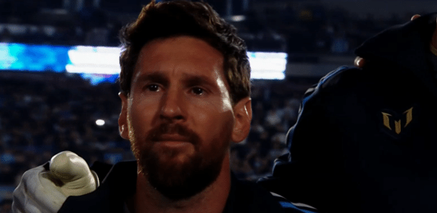 A linda festa para Lionel Messi