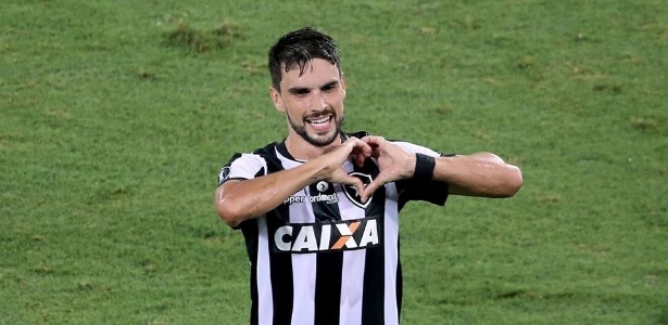 Rodrigo Pimpão comemora seu decisivo gol contra o Estudiantes - Satiro Sodré / SS Press / Botafogo