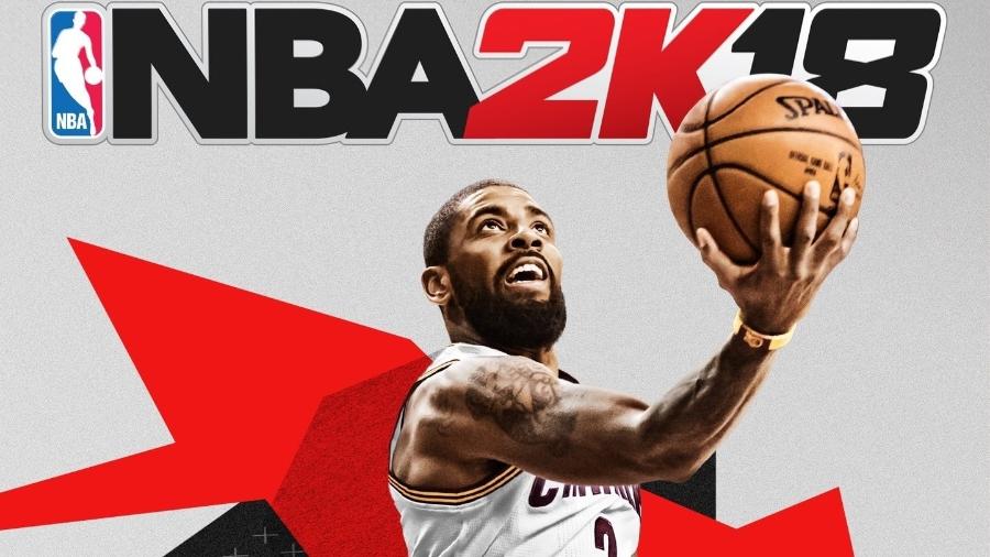 Kyrie Irving estampa a capa do NBA 2K18, game sobre a liga americana de basquete - Divulgação/2K