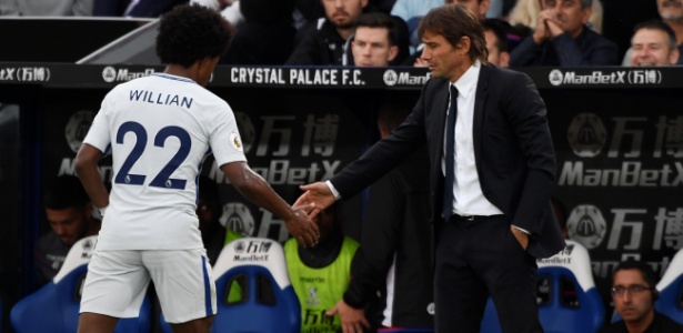 Willian e Conte - Tony O'Brien/Reuters - Tony O'Brien/Reuters