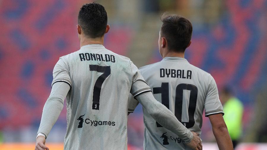Cristiano Ronaldo e Paulo Dybala, jogadores da Juventus, que está na ponta da tabela do Italiano - Danilo Di Giovanni/NurPhoto via Getty Images