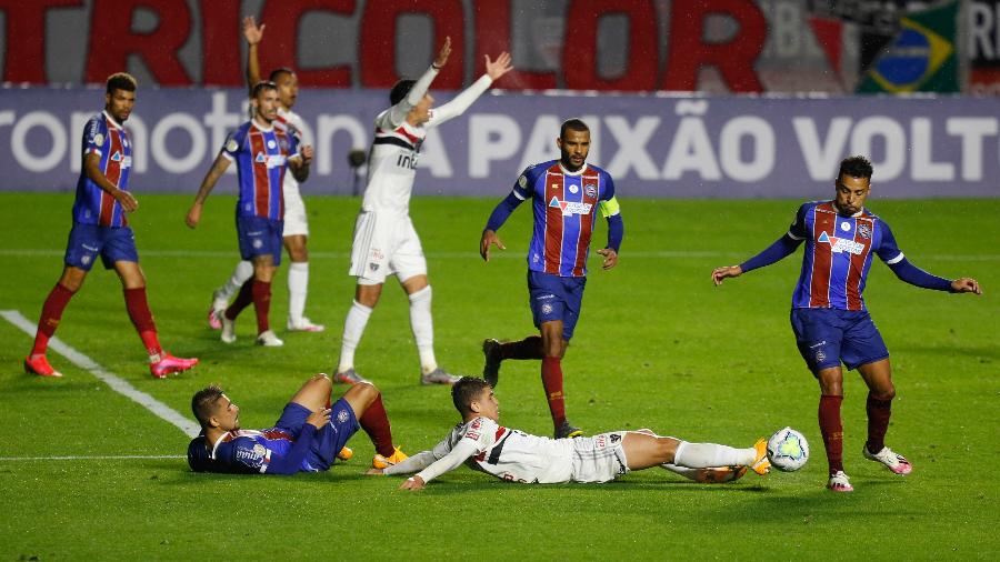 São Paulo arranca empate contra o Bahia no Morumbi com gol do estreante Luciano