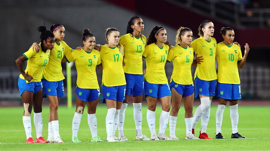 Jogadoras da seleção feminina de futebol  - REUTERS/Amr Abdallah Dalsh