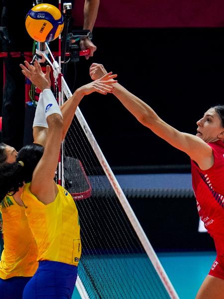 Brasil e Sérvia se enfrentaram na final do Mundial de Vôlei - Rene Nijhuis/Orange Pictures/BSR Agency/Getty Images