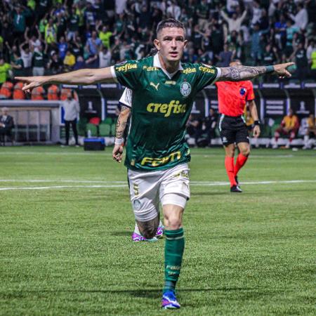 Anibal Moreno comemora gol do Palmeiras