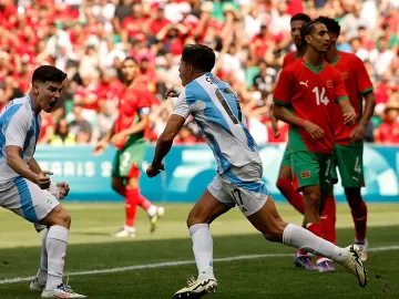 Argentina marca no último lance e empata com Marrocos nas Olimpíadas 