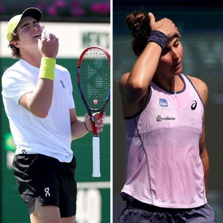 João Fonseca e Beatriz Haddad Maia foram derrotados na segunda rodada em Indian Wells