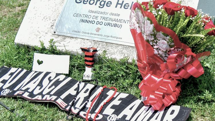 Homenagens às vítimas do incêndio no CT do Flamengo - Thiago Ribeiro/AGIF - Thiago Ribeiro/AGIF
