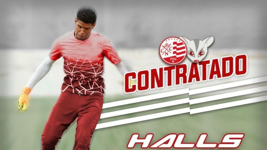 Goleiro Halls, do sub-20 do Vasco, foi anunciado pelo Náutico por empréstimo até o fim de 2020 - Twitter / Náutico