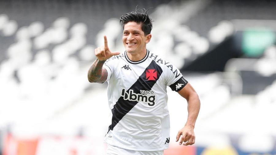 Germán Cano comemora gol marcado pelo Vasco - Rafael Ribeiro / Vasco