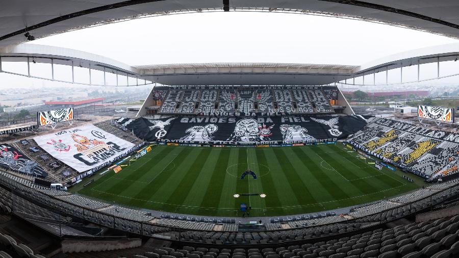 Vista geral da Neo Química Arena antes do clássico entre Corinthians e Palmeiras, pelo Brasileiro 2021 - Ettore Chiereguini/Ettore Chiereguini/AGIF