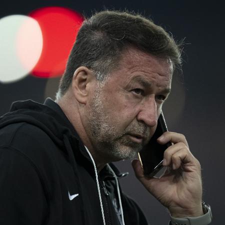 Augusto Melo, presidente do Corinthians, antes de jogo contra o Fluminense - Jorge Rodrigues/AGIF