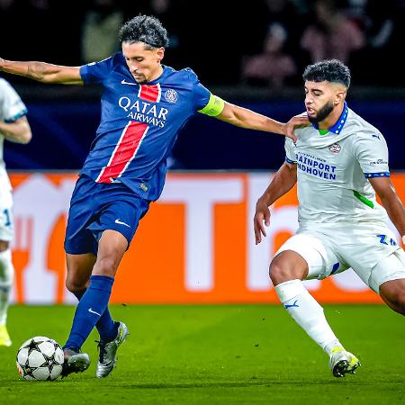 Time de Marquinhos e companhia não conseguiu uma vitória no Parque dos Príncipes - EYE4images/NurPhoto via Getty Images