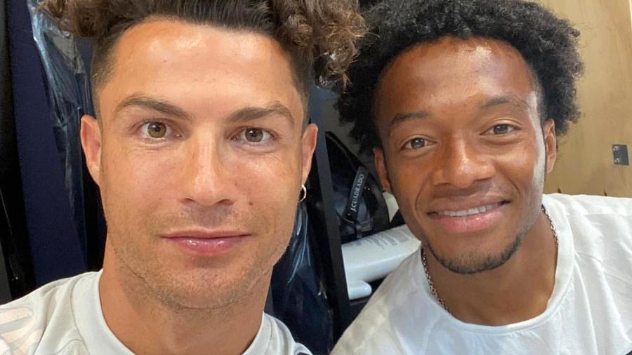 Cristiano Ronaldo e Juan Cuadrado - Reprodução/Instagram