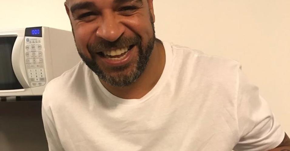 Adriano exibiu resultado no Instagram