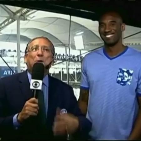 Galvão Bueno e Kobe Bryant - Reprodução/Instagram @galvaobueno