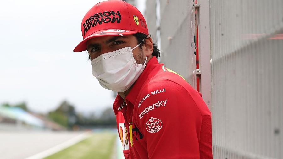O espanhol Carlos Sainz, que fez em 2021 sua primeira temporada com a Ferrari - Ferrari