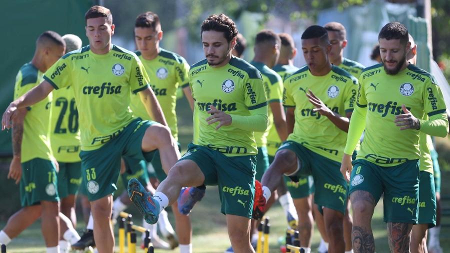 Jogadores do Palmeiras treinam na Academia de Futebol  - Cesar Greco