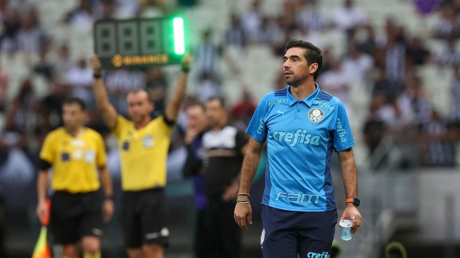 Abel Ferreira, técnico do Palmeiras, durante duelo com o Ceará, pelo Campeonato Brasileiro - Cesar Greco / Palmeiras