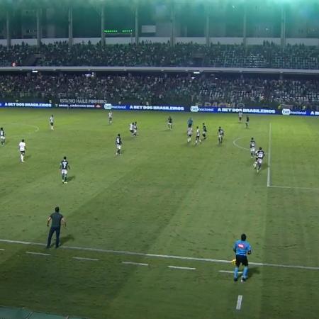 Yuri Alberto teve gol anulado contra o Goiás - Reprodução/Premiere