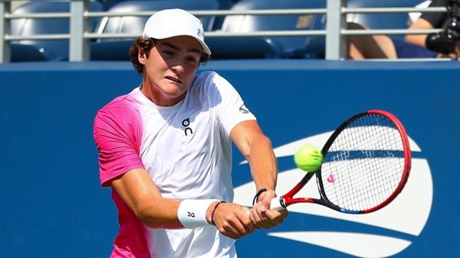 João Fonseca no torneio juvenil do US Open de 2023