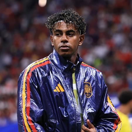 Lamine Yamal, da Espanha, em jogo contra Cabo Verde pela Copa do Mundo