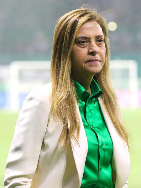 Leila Pereira, presidente do Palmeiras, antes de partida contra o Fluminense, pela Libertadores Leila Pereira, presidente do Palmeiras, antes de partida contra o Fluminense, pela Libertadores