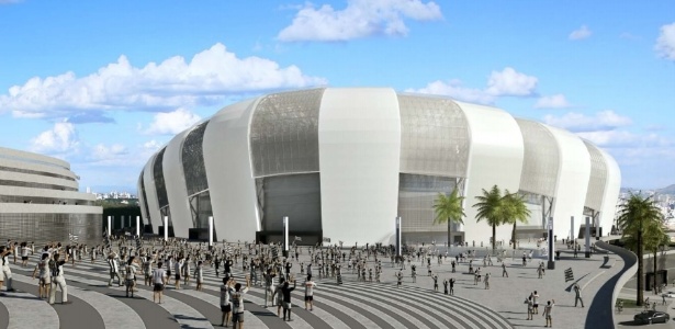 Conselho deliberativo do Atlético se reúne em agosto e pode decidir pela construção do estádio do clube - Reprodução do projeto da Arena Multiuso de Belo Horizonte