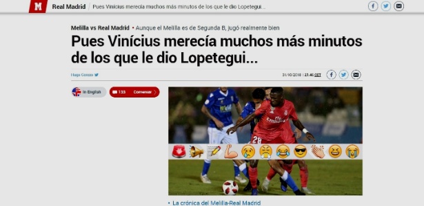 Marca elogia Vinícius Júnior - Reprodução - Reprodução