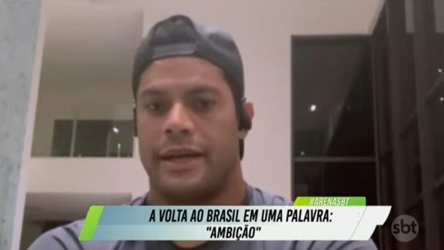 Hulk, do Atlético-MG, diz que confusão com Pottker, do Cruzeiro, renderia processo - Reprodução/SBT