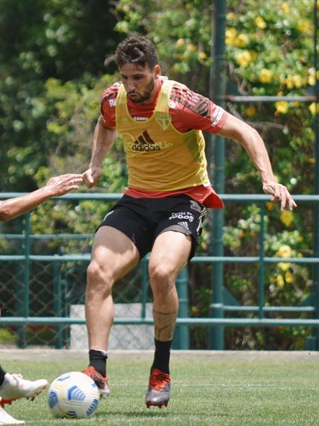 Jonathan Calleri treina com elenco do São Paulo - Erico Leonan/São Paulo FC
