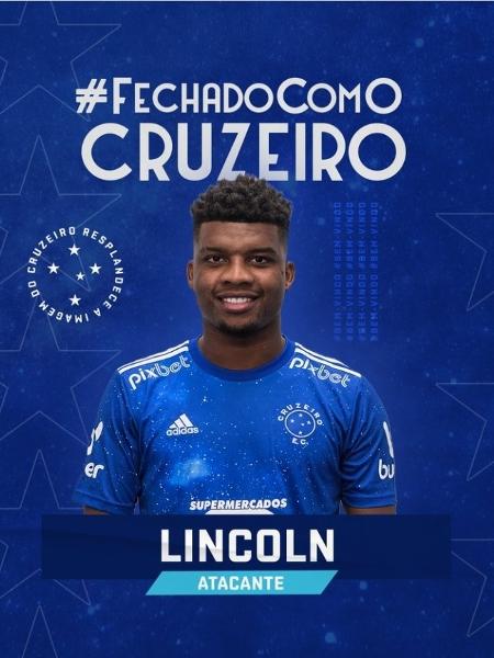 Cruzeiro anuncia atacante Lincoln - Reprodução Twitter