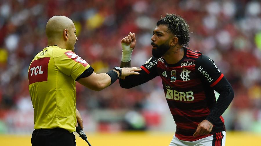Gabigol está pendurado e deve ser poupado pelo Flamengo do jogo contra o Vélez Sarsfield pela Libertadores - Marcelo Cortes / Flamengo
