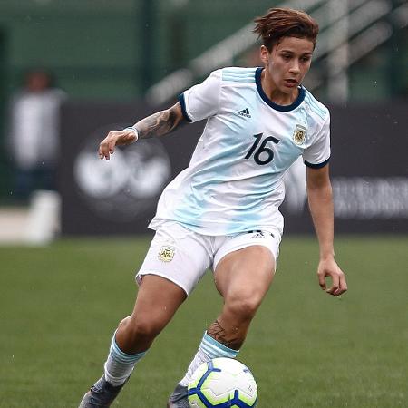  Lorena Benítez atuando pela seleção argentina -  Miguel Schincariol/Getty Images