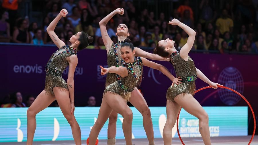 Conjunto do Brasil está classificado à Olimpíada na ginástica rítmica