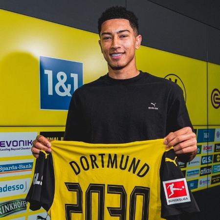 Jobe Bellingham, irmão mais novo de Jude, é apresentado no Borussia Dortmund - Reprodução/X/Borussia Dortmund