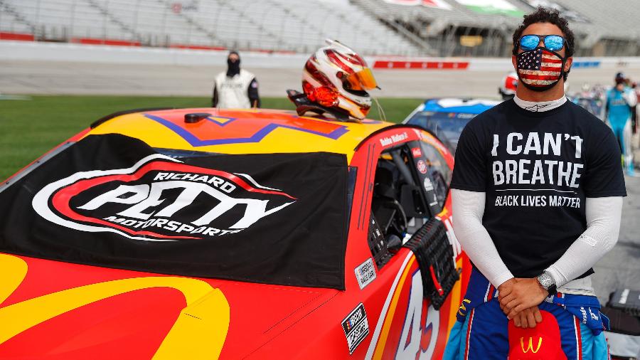 Bubba Wallace é o único piloto negro da Nascar Cup Series - Chris Graythen/Getty Images