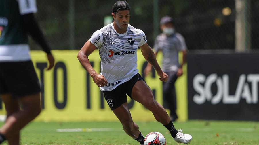 Hulk, de 34 anos, foi anunciado como reforço do Atlético-MG no fim de janeiro deste ano - Pedro Souza/Atlético-MG
