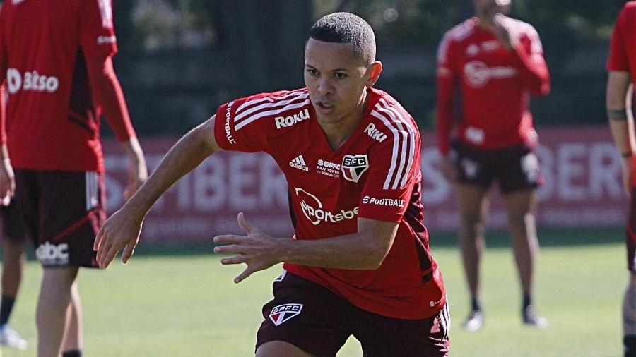 Marcos Guilherme treina pela primeira vez no São Paulo - Divulgação/São Paulo FC
