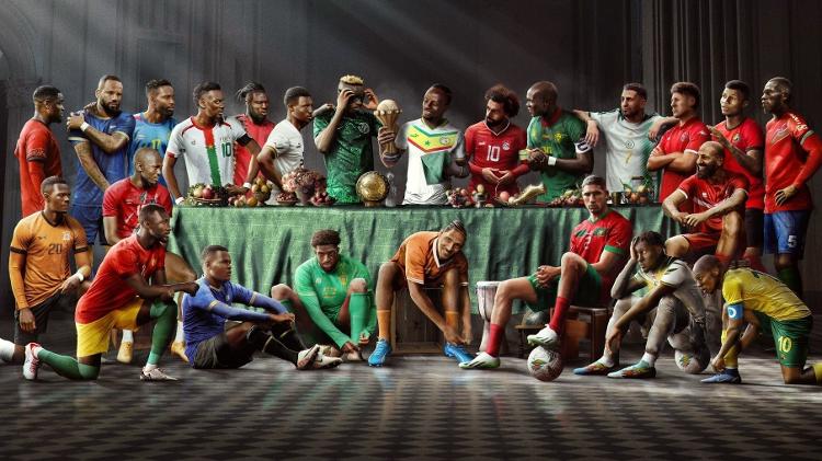 Jogadores que representam as 24 seleções da Copa Africana de Nações