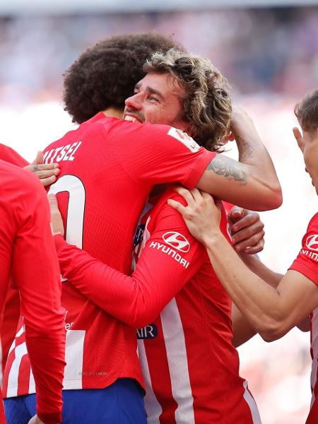 Griezmann comemora contra o Girona, pelo Campeonato Espanhol