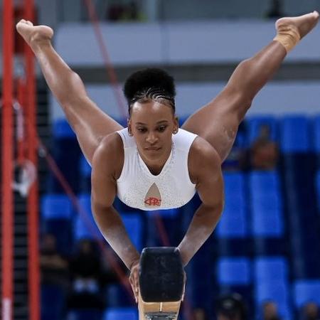 Rebeca Andrade no Troféu Brasil de Ginástica