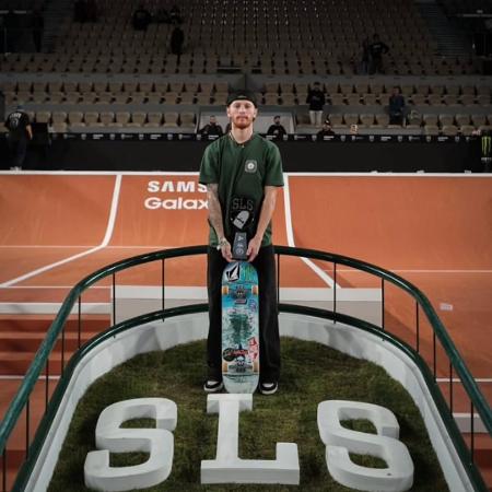 O skatista Giovanni Vianna durante etapa de Roland Garros da SLS O skatista Giovanni Vianna durante etapa de Roland Garros da SLS