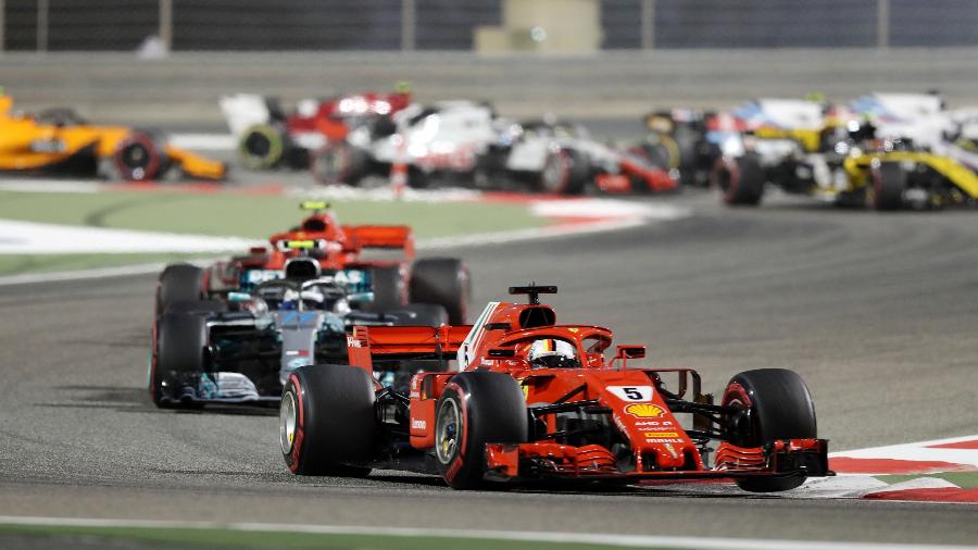 Sebastian Vettel largou na pole position no GP do Bahrein - REUTERS/Ahmed Jadallah