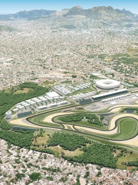 Projeto do Autódromo na região de Deodoro, no Rio de Janeiro - Divulgação