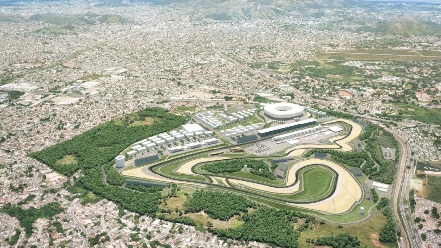 Projeto do Autódromo na região de Deodoro, no Rio de Janeiro - Divulgação